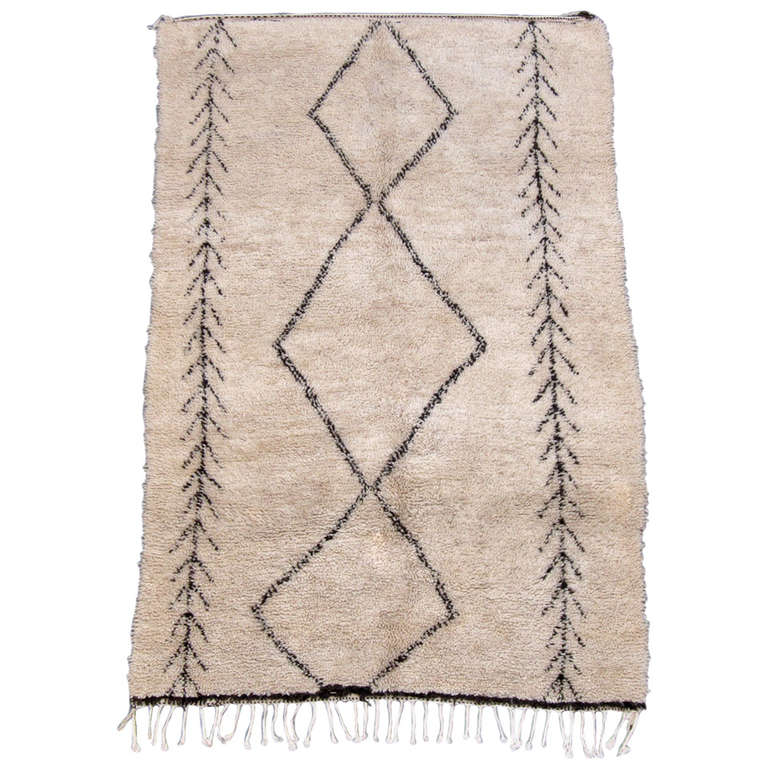 Beni Ourain Pile Rug For Sale