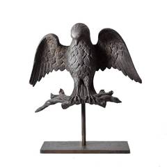 Sculptural Antique Oak Eagle