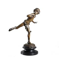 Bronze Figurine Hippomeme by Injalbert