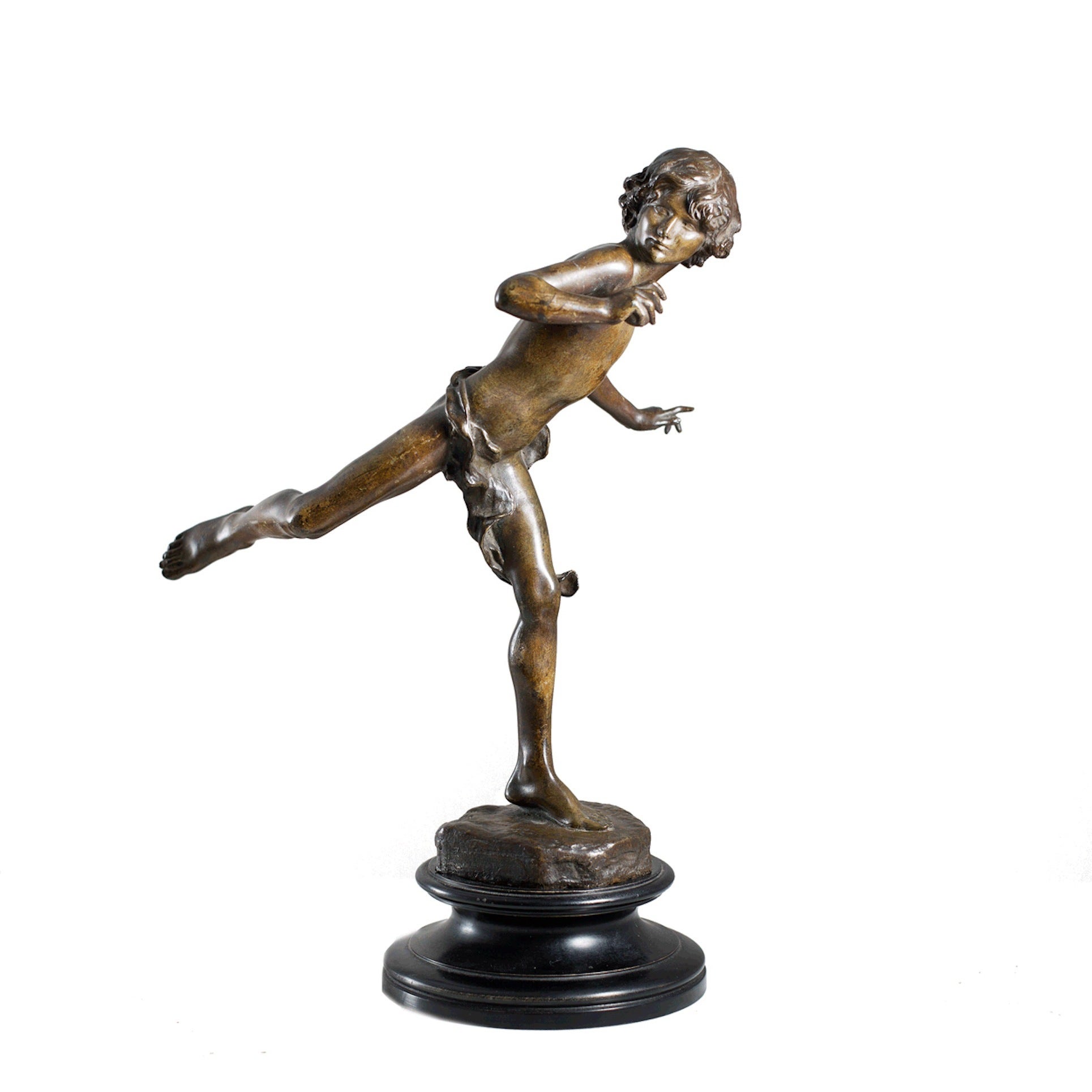 Bronze Figurine Hippomeme by Injalbert For Sale