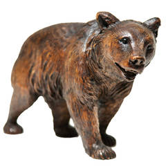 Antique Black Forest Carved Bear