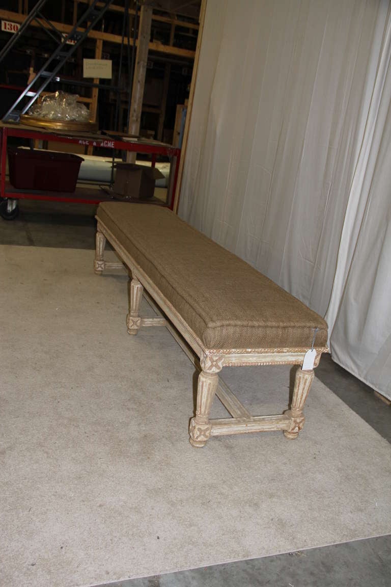 Louis XVI Style Bench In Good Condition In Cambridge, MA