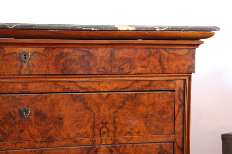 Louis Phillipe Style Chest of Drawers In Excellent Condition For Sale In Cambridge, MA