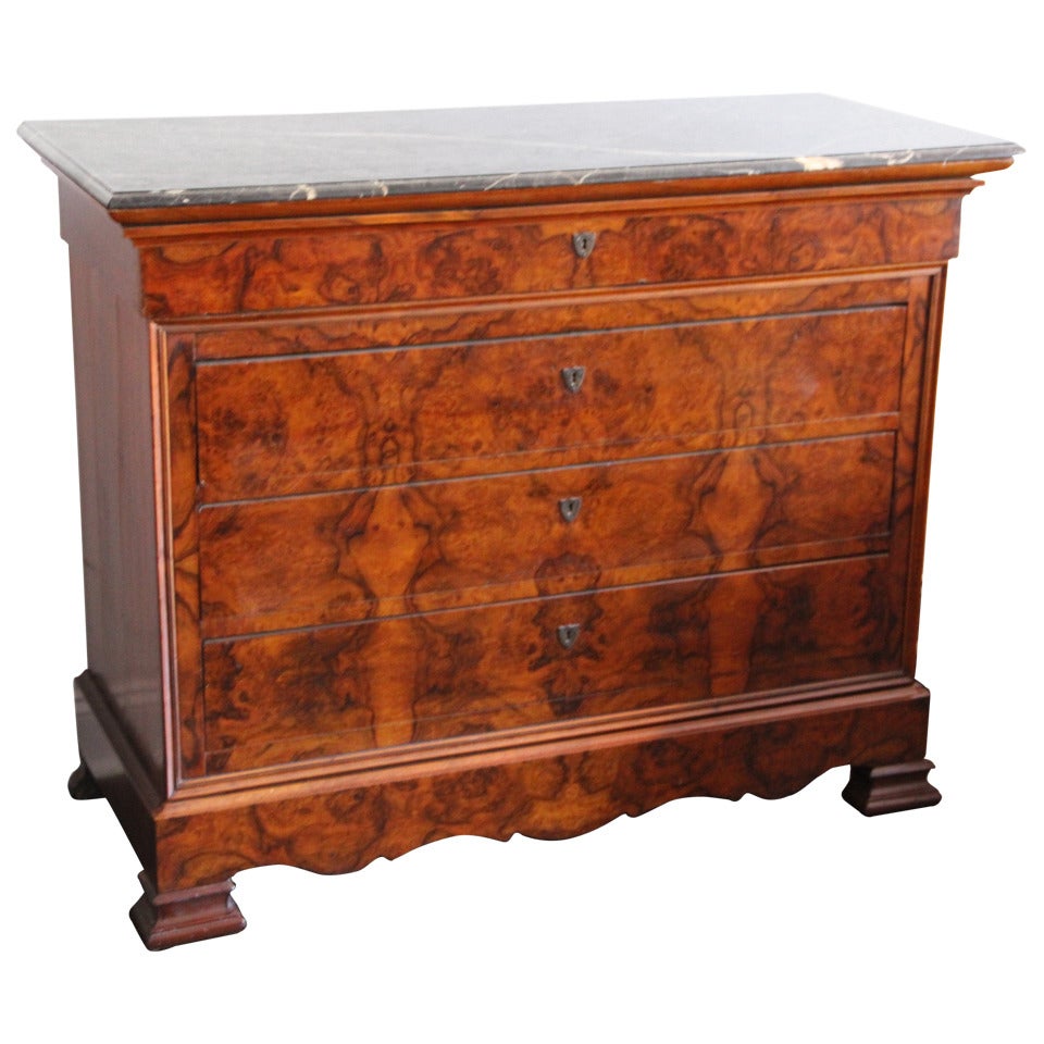 Louis Phillipe Style Chest of Drawers For Sale