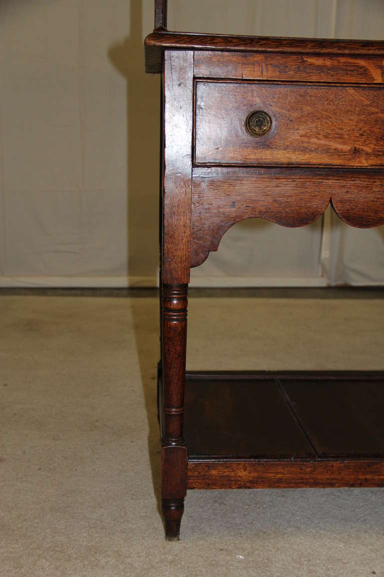 George III Period Oak High Dresser For Sale 3