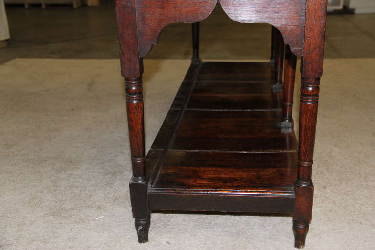 George III Period Oak High Dresser For Sale 4