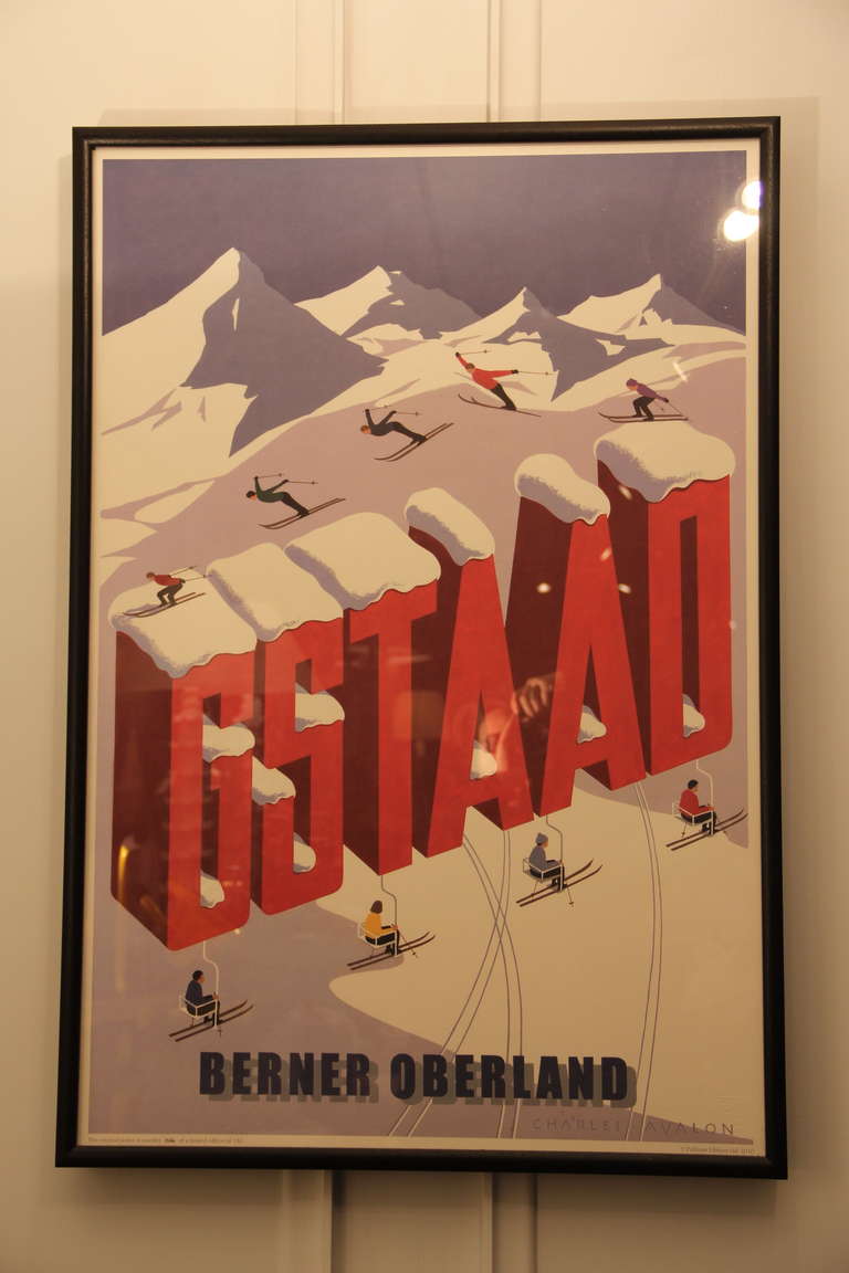 Art Deco Gstaad 'Letters' Limited Edition Pullman Poster