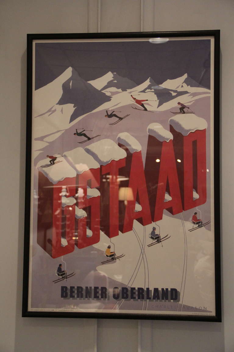 British Gstaad 'Letters' Limited Edition Pullman Poster