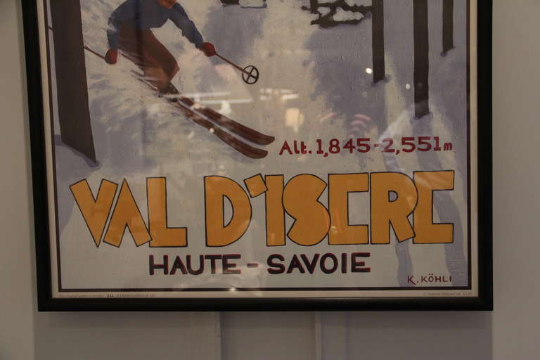 Val d’Isère ‘Off-Piste Skier’ Pullman Limited Edition Poster For Sale 2