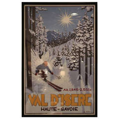 Val d’Isère ‘Off-Piste Skier’ Pullman Limited Edition Poster