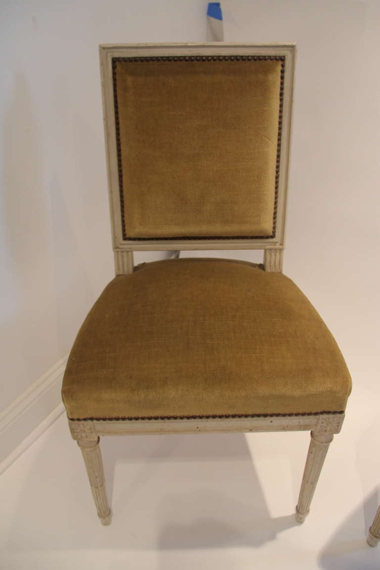 French Louis XVI Style Side Chair For Sale