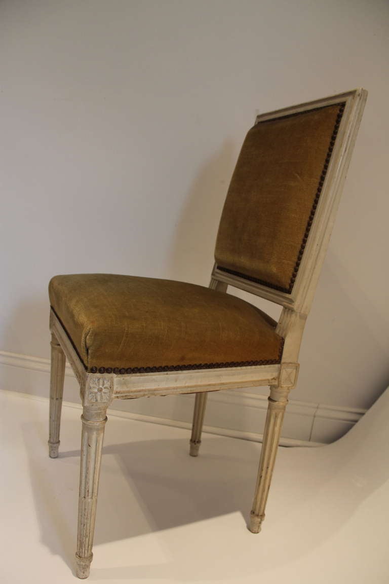 Louis XVI Style Side Chair In Good Condition For Sale In Cambridge, MA