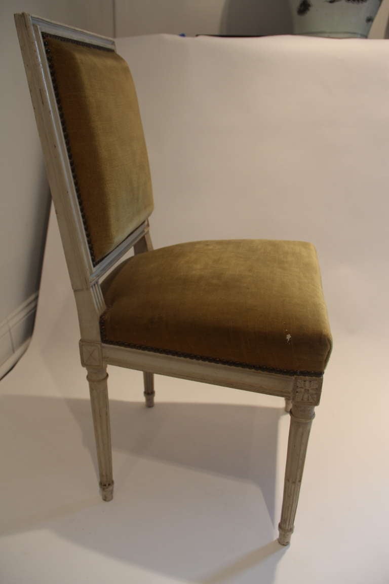 Mid-20th Century Louis XVI Style Side Chair For Sale