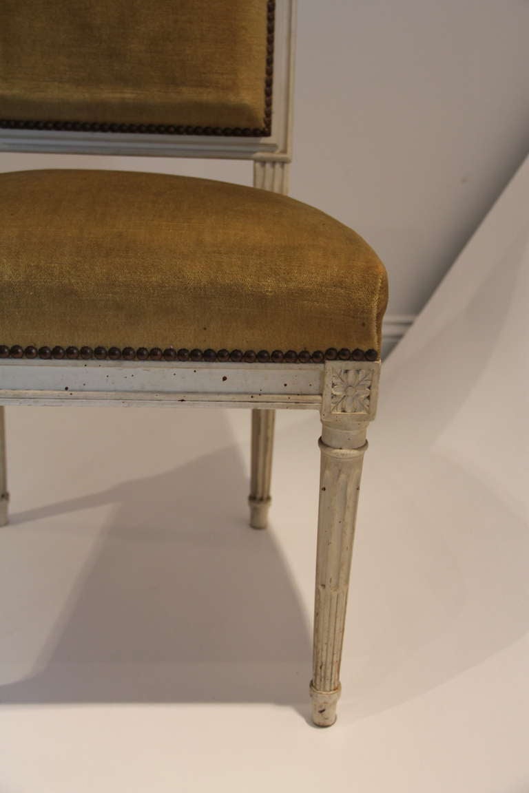 Louis XVI Style Side Chair For Sale 3
