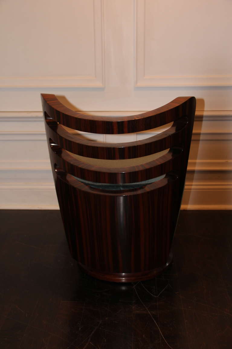 Pair of Macassar Ebony Chairs In Good Condition For Sale In Cambridge, MA