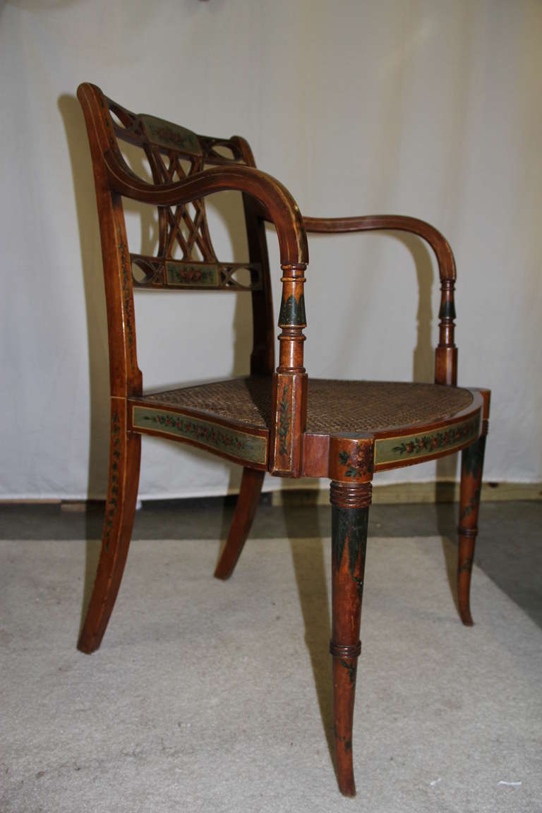 Satinwood Armchair For Sale 3