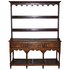 George III Period Oak High Dresser