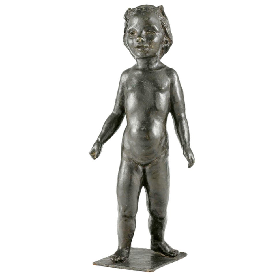 Sculpture of a Girl by Georg Ehrlich For Sale