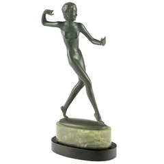 Austrian Art Deco Bronze "Nude" by Josef Lorenzl