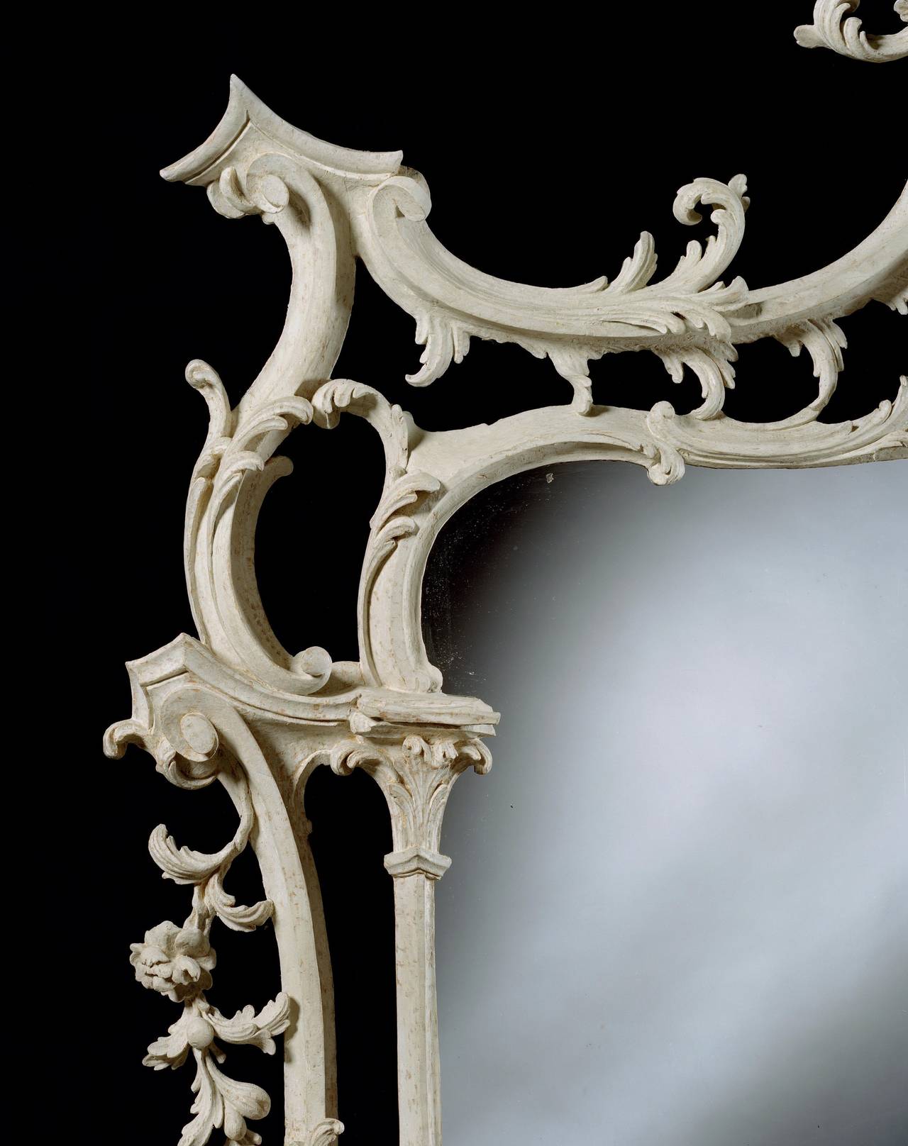 English Nostell Priory Overmantel Mirror For Sale