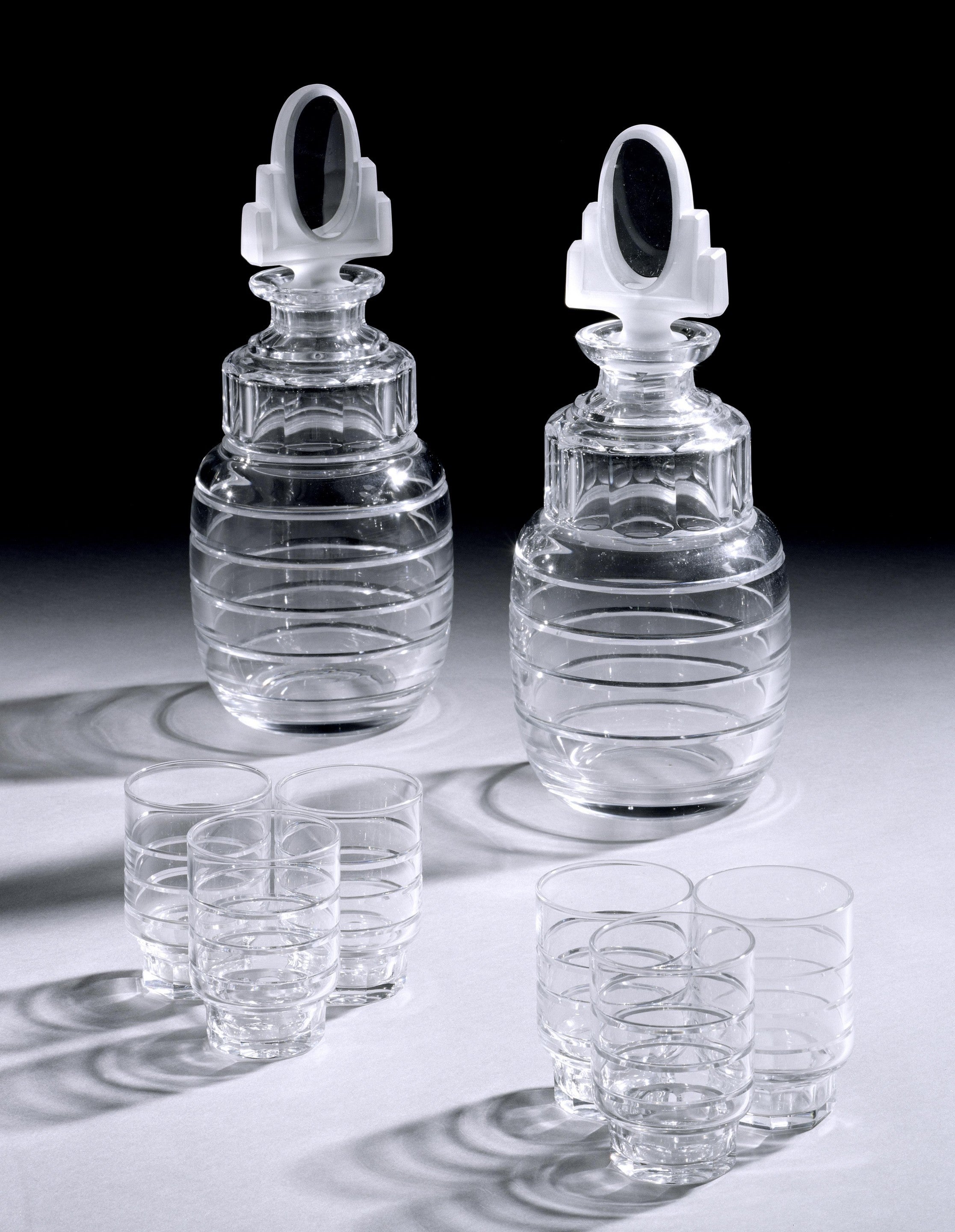 An Art Deco Set Of Decanters And Glasses By Val Saint Lambert (4478611) For Sale