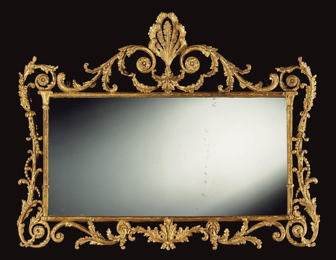 A George III Carved Giltwood Overmantel Mirror (4403811) For Sale