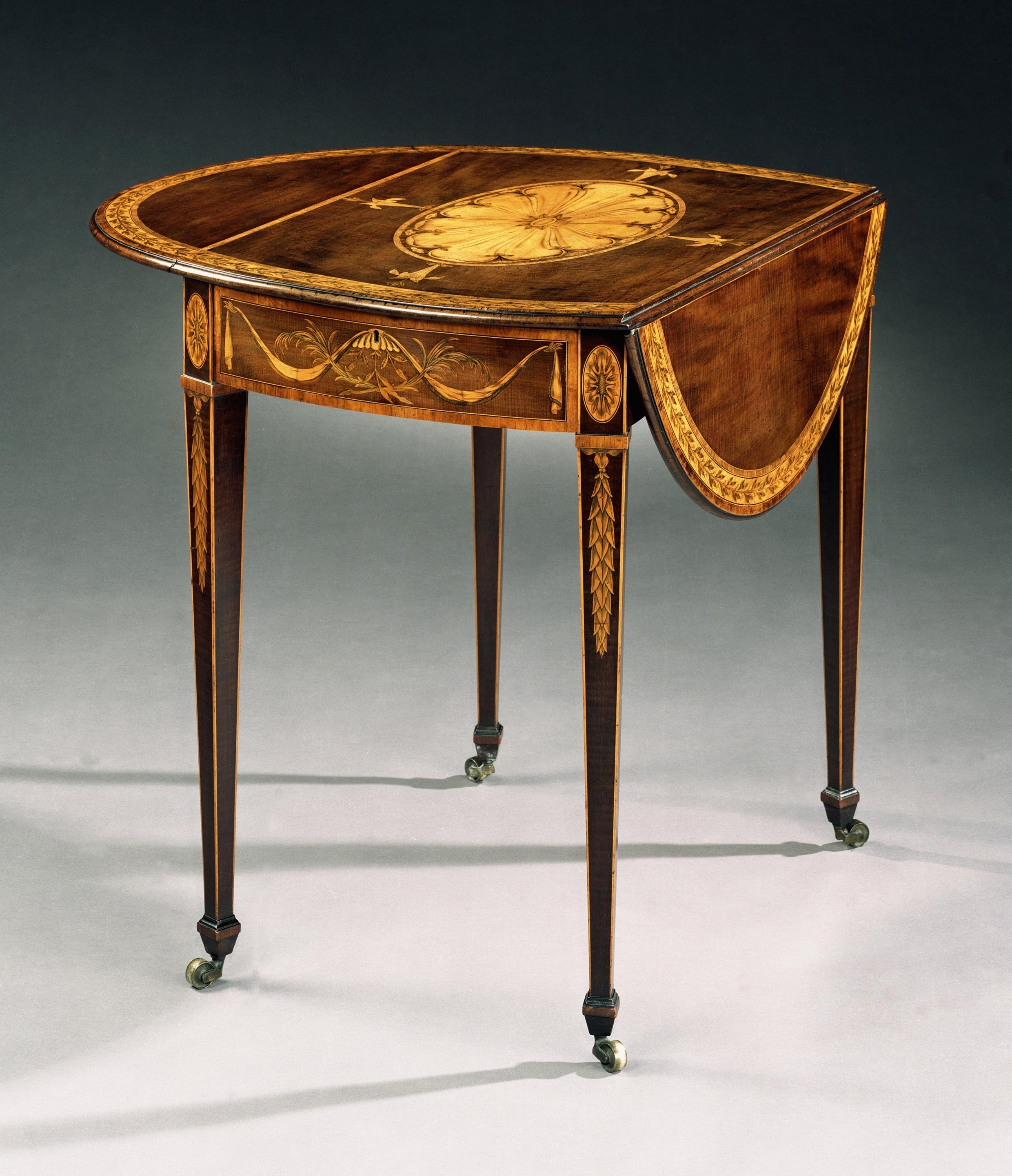 A George III Harewood Oval Pembroke Table by George Simson (4411011) For Sale