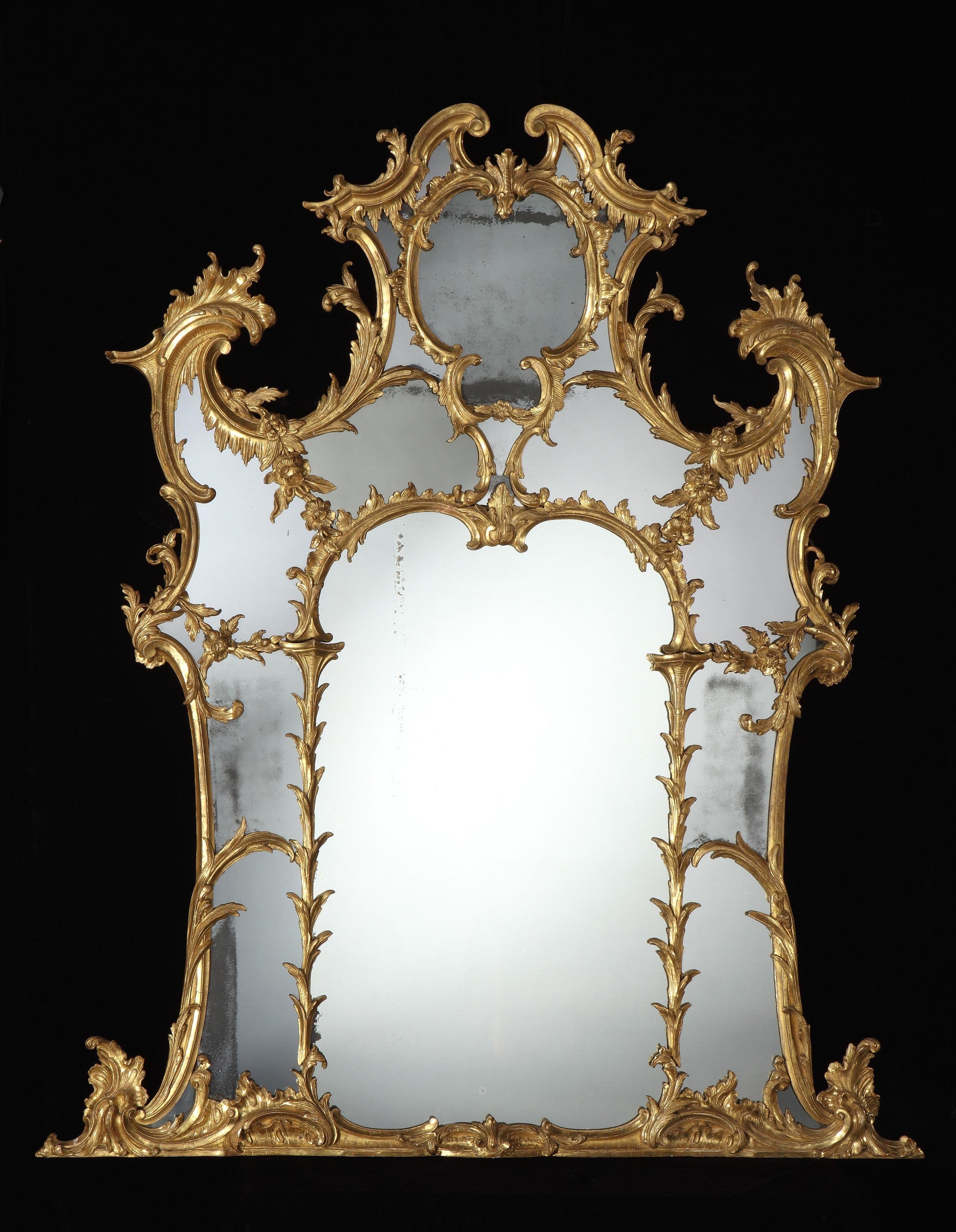 A George III Giltwood Overmantel Mirror (445779) For Sale