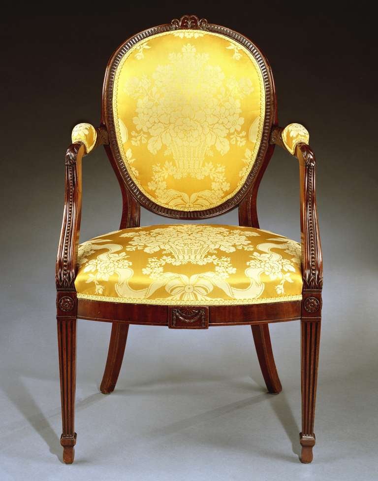 English A Pair Of George III Armchairs Attributed To Gillows Of Lancaster (4429321) For Sale