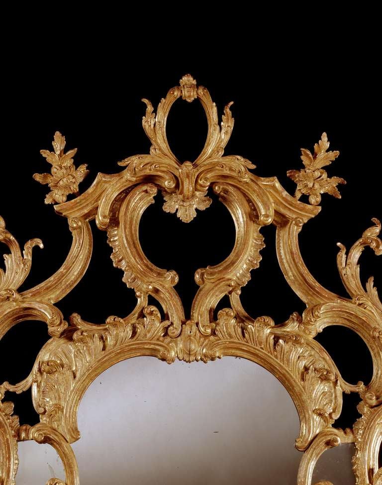 18th Century and Earlier A Pair of George III Giltwood Mirrors (4420911) For Sale
