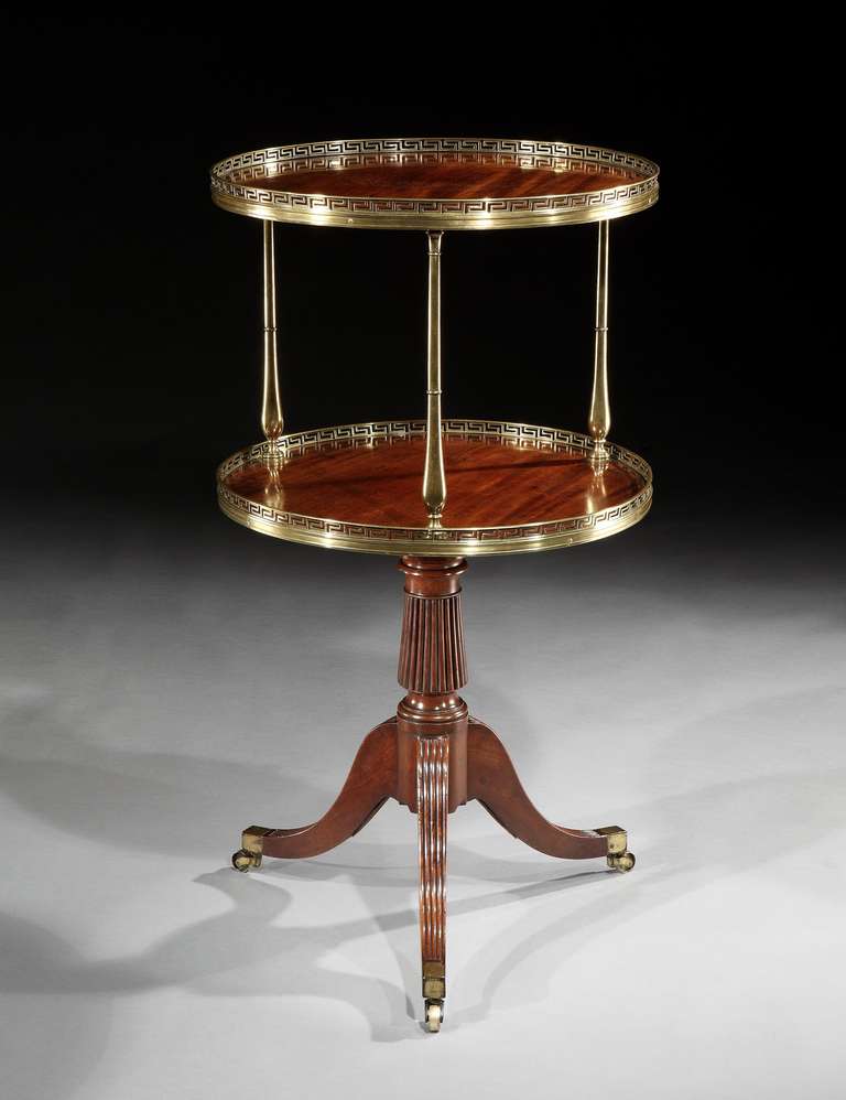 English A Pair Of Regency Mahogany Dumb Waiters Attributed To Gillows (4452231) For Sale