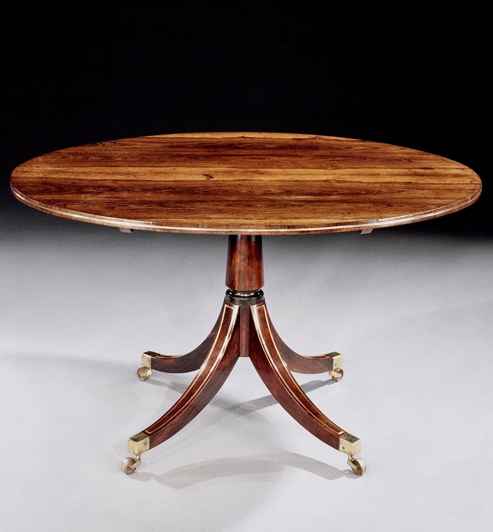 A Regency Rosewood Oval Breakfast Table  (4432321) For Sale