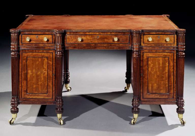 English A Regency Mahogany Pedestal Desk Attributed To Gillows (4484031) For Sale