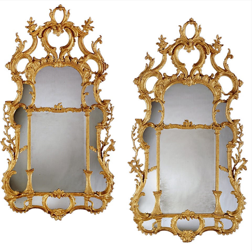 A Pair of George III Giltwood Mirrors (4420911) For Sale
