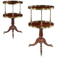 A Pair Of Regency Mahogany Dumb Waiters Attributed To Gillows (4452231)