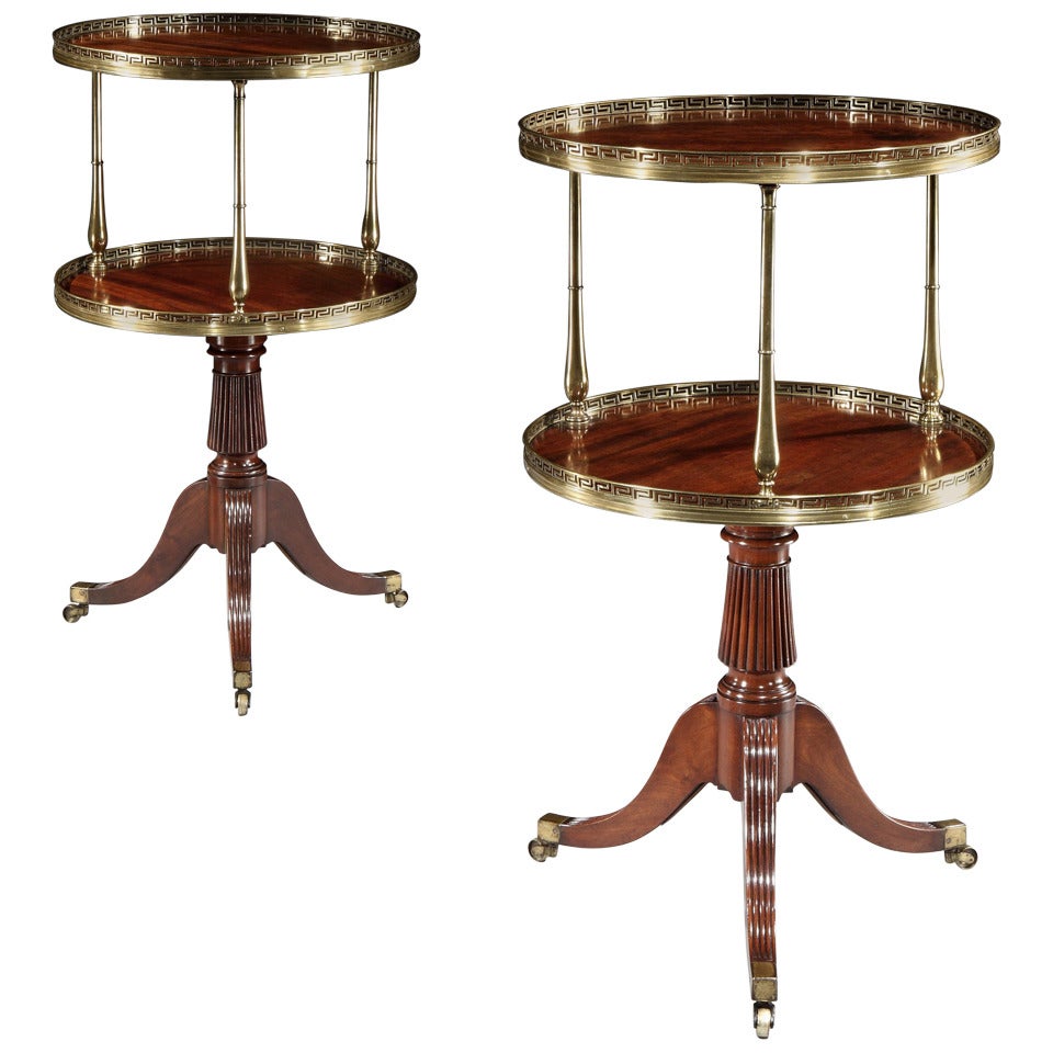 A Pair Of Regency Mahogany Dumb Waiters Attributed To Gillows (4452231) For Sale