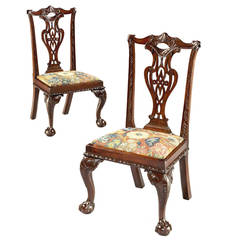 A Pair of George II Mahogany Child's Chairs (441001RCT)