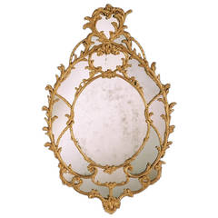 A George III Giltwood Oval Mirror (4408331)