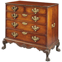 George II Rosewood Chest of Drawers on Stand