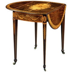 A George III Harewood Oval Pembroke Table by George Simson (4411011)