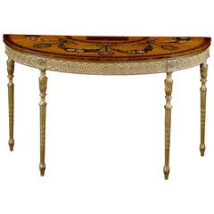 A George III Painted Satinwood Pier Table (4422701) 3