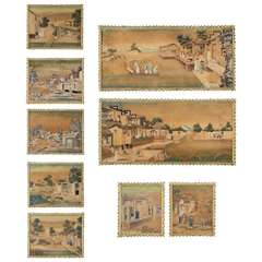 A Set Of Nine George III Period Chinese Export Panels (441001skh)