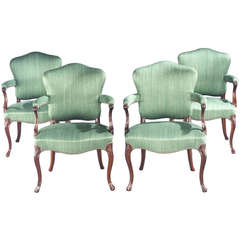 A Set of Four George III Mahogany Armchairs (4442511)