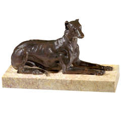 A Louis XVIII Bronze Greyhound Attributed to Antoine Andre Ravrio (4443531)