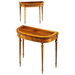 A Pair of George III Rosewood Card Tables (440729) 1