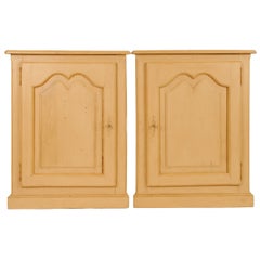 Pair of Painted Louis XV Style Corner Cabinets