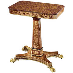 A Regency Amboyna Brass Inlaid Center Table (4464801)