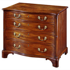 A George III Mahogany Serpentine Chest of Drawers (4431711)