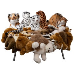 Fernando and Humberto Campana, "Cake Stool", Stuffed Animals, Canvas, Steel