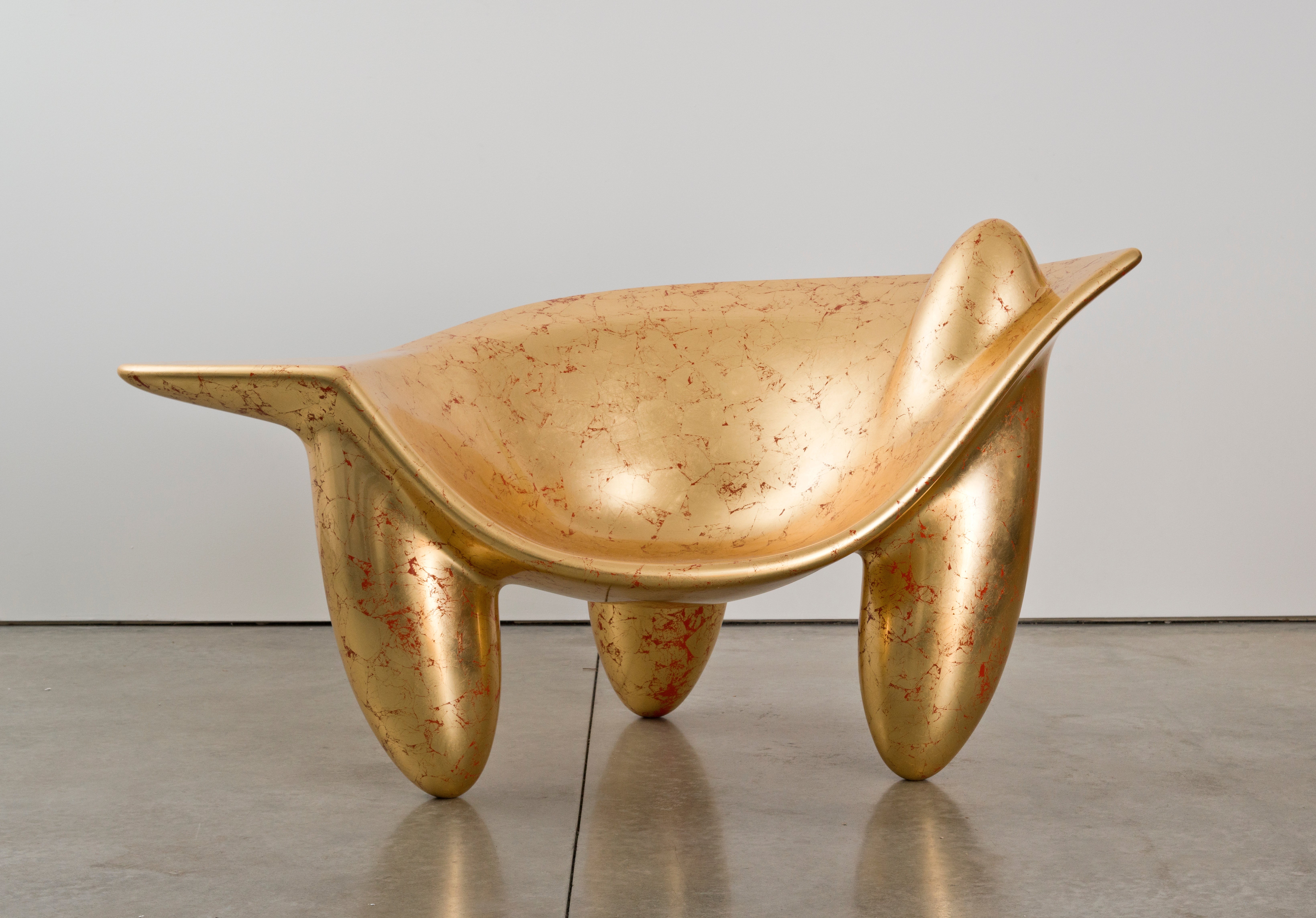 Wendell Castle - "Nirvana" Gold Chairs